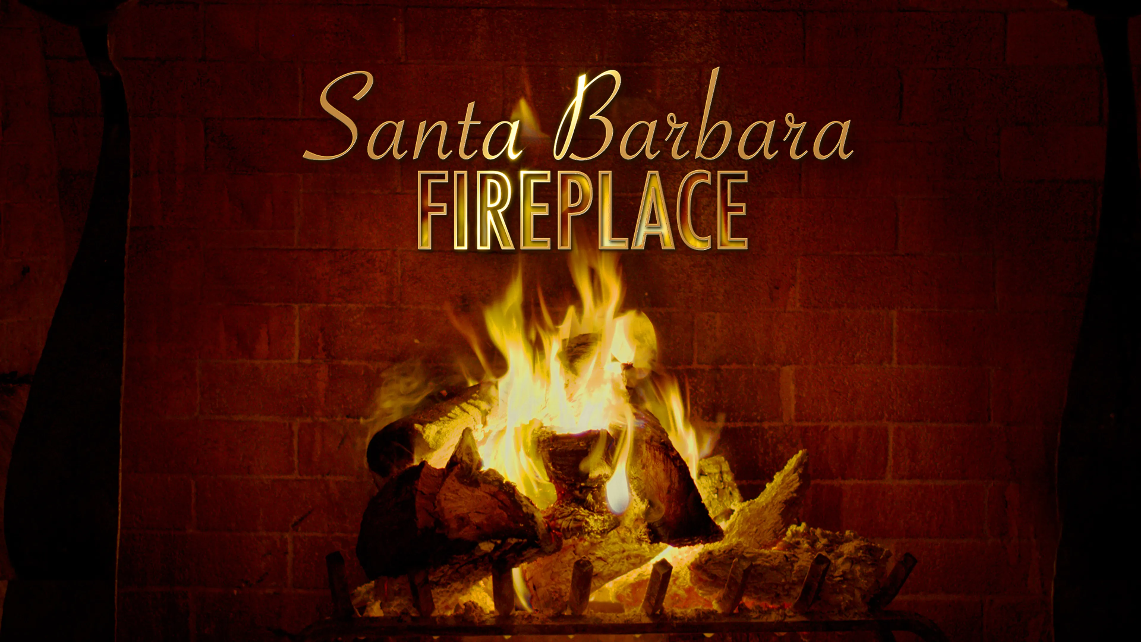 Santa Barbara Fireplace poster
